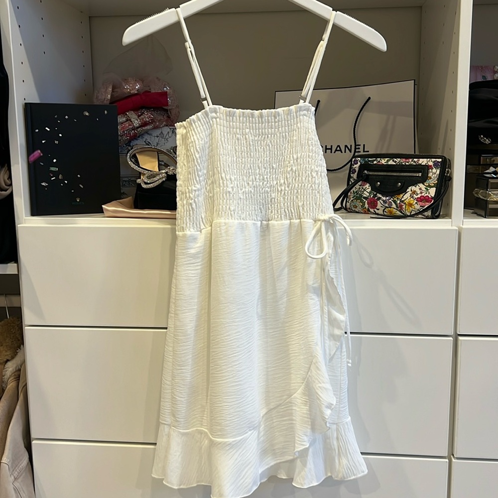 White mini dress from Altar’d State.